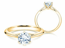 Engagement ring Heaven 6 in 14K yellow gold with diamond 1.00ct G/SI