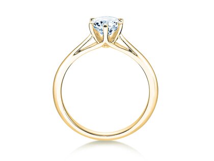 Engagement ring Heaven 6 in 9K yellow gold with lab-grown diamond 2.50ct E/VS