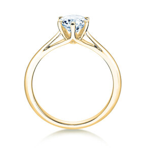 Engagement ring Heaven 6 in 9K yellow gold with lab-grown diamond 2.50ct E/VS