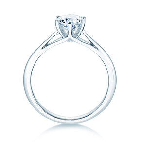 Engagement ring Heaven 6 in 9K white gold with lab-grown diamond 1.00ct E/VS