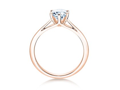 Engagement ring Heaven 6 in 14K rosé gold with lab-grown diamond 1.00ct E/VS