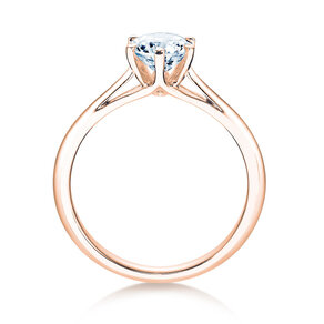 Engagement ring Heaven 6 in 14K rosé gold with lab-grown diamond 1.00ct E/VS