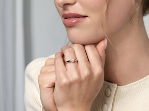 Engagement ring Joy in 14K white gold with diamond 0.50ct G/VS