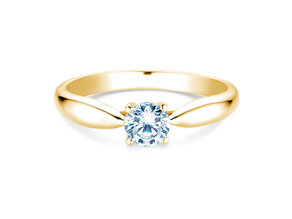 Engagement ring Joy in 9K yellow gold with lab-grown diamond 0.25ct E/VS