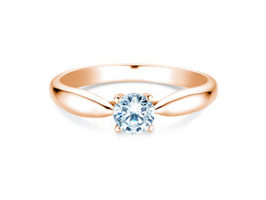 Engagement ring Joy in 14K rosé gold with diamond 0.50ct H/SI