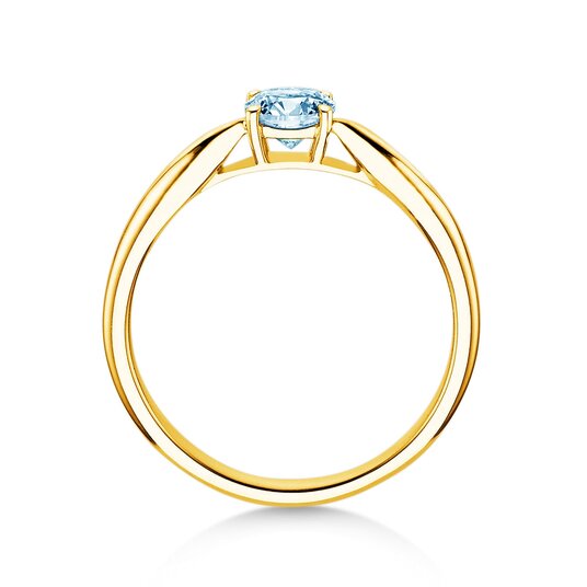 Engagement ring Joy in 14K yellow gold with lab-grown diamond 0.25ct E/VS