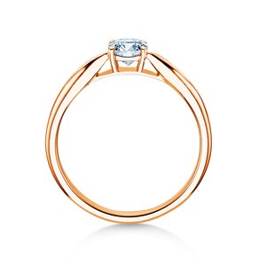 Engagement ring Joy in 14K rosé gold with diamond 0.50ct H/SI