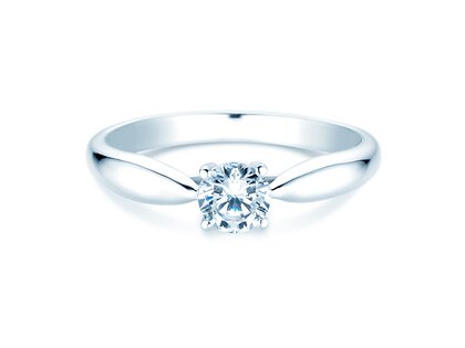 Engagement ring Joy in 14K white gold with diamond 0.50ct G/VS