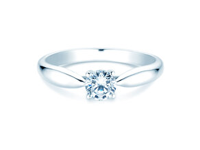 Engagement ring Joy in 14K white gold with diamond 0.50ct G/VS
