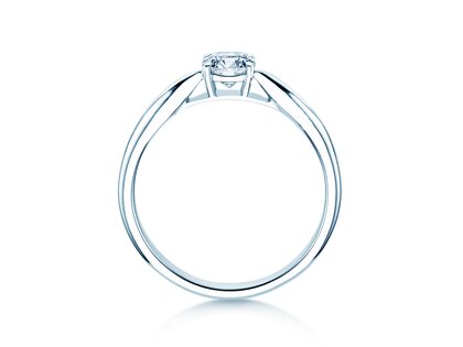 Engagement ring Joy in 14K white gold with diamond 0.50ct G/VS