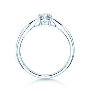 Engagement ring Joy in 14K white gold with diamond 0.50ct G/VS