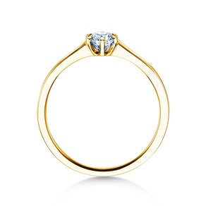 Engagement ring Madison in 18K yellow gold with diamond 0.25ct G/SI