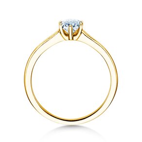 Engagement ring Madison in 14K yellow gold with diamond 0.50ct G/SI