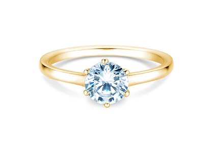 Engagement ring Madison in 9K yellow gold with diamond 1.00ct H/SI