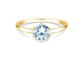 Engagement ring Madison in 9K yellow gold with diamond 1.00ct H/SI