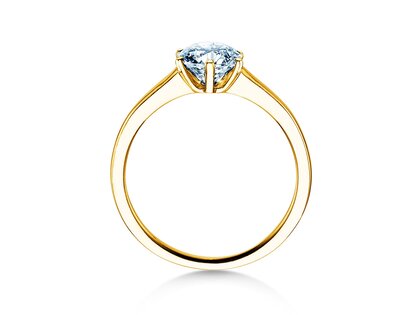 Engagement ring Madison in 9K yellow gold with diamond 1.00ct H/SI