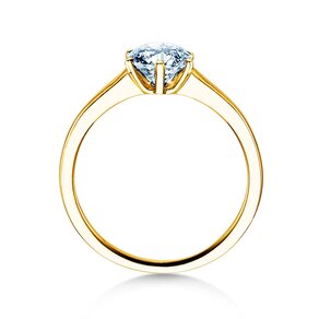 Engagement ring Madison in 9K yellow gold with diamond 1.00ct H/SI