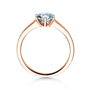 Engagement ring Madison in 14K rosé gold with diamond 1.00ct H/SI