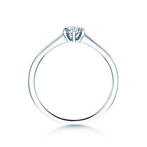 Engagement ring Madison in silver 925/- with diamond 0.15ct H/SI