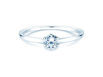 Engagement ring Madison in platinum 950/- with diamond 0.25ct G/SI