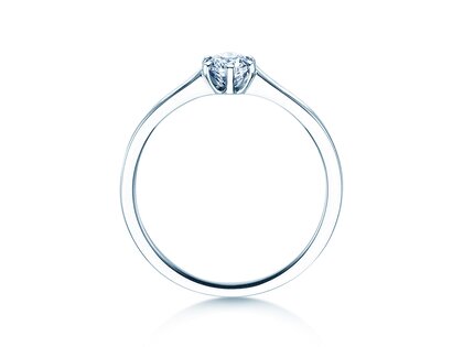Engagement ring Madison in platinum 950/- with diamond 0.25ct G/SI