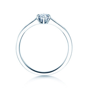 Engagement ring Madison in platinum 950/- with diamond 0.25ct G/SI