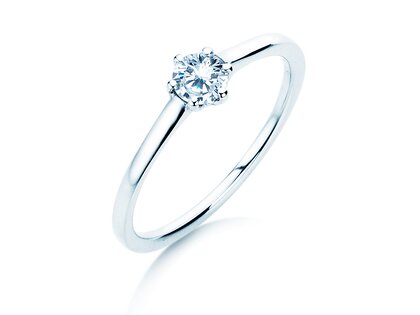 Engagement ring Madison in platinum 950/- with diamond 0.25ct G/SI