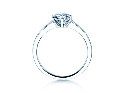 Engagement ring Madison in 9K white gold with diamond 1.00ct H/SI