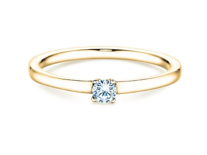 Engagement ring Modern Petite in yellow gold