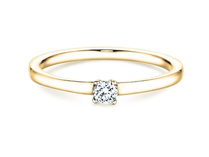 Engagement ring Modern Petite in yellow gold