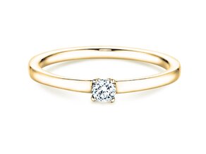 Engagement ring Modern Petite in yellow gold