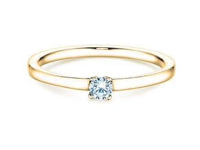 Engagement ring Modern Petite in yellow gold