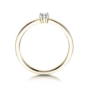 Engagement ring Modern Petite in yellow gold