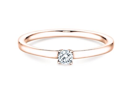 Engagement ring Modern Petite in rose gold