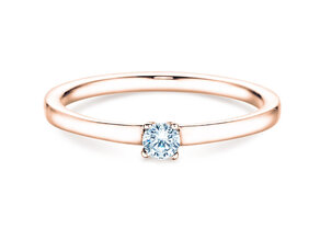 Engagement ring Modern Petite in rose gold