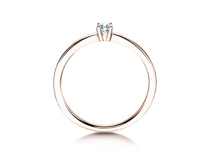 Engagement ring Modern Petite in rose gold