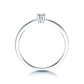Engagement ring Modern Petite in 14K white gold with diamond 0.08ct G/SI