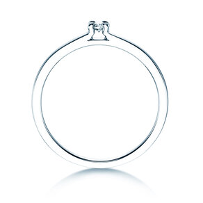 Engagement ring Modern in silver 925/- with diamond 0.05ct G/VS