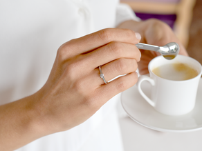 Engagement ring Modern in platinum