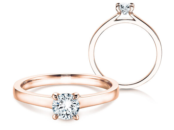 Engagement ring Modern in rose gold