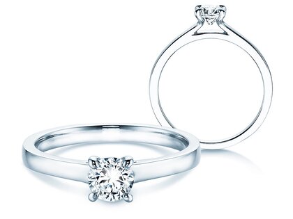 Engagement ring Modern in silver