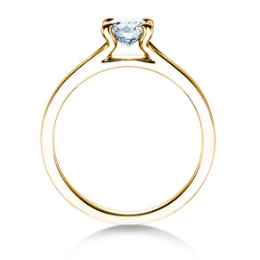 Engagement ring Modern in 18K yellow gold with diamond 0.75ct D/IF