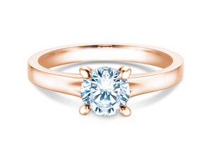 Engagement ring Modern in 18K rosé gold with diamond 1.00ct G/SI