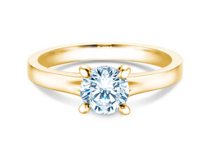 Engagement ring Modern in 9K yellow gold with diamond 1.00ct H/SI