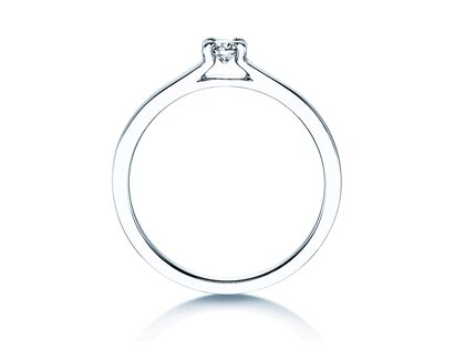 Engagement ring Modern in platinum