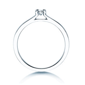 Engagement ring Modern in platinum