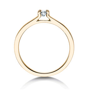 Engagement ring Modern in yellow gold