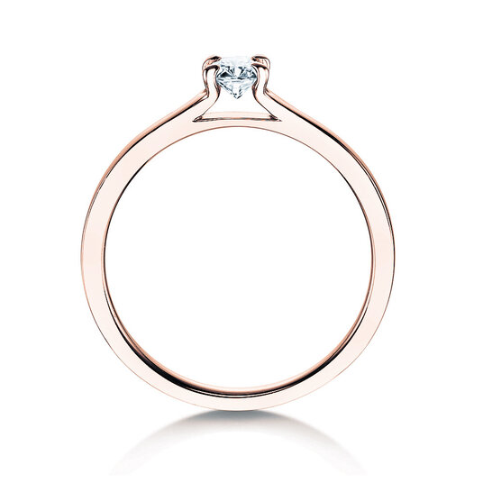 Engagement ring Modern in rose gold