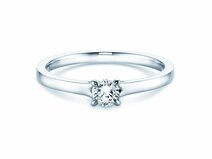 Engagement ring Modern in 14K white gold with diamond 0.25ct G/SI