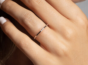 Engagement ring Promise Petite in 9K white gold with diamond 0.005ct G/SI